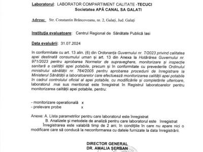Certificat Lap Tecuci 2024